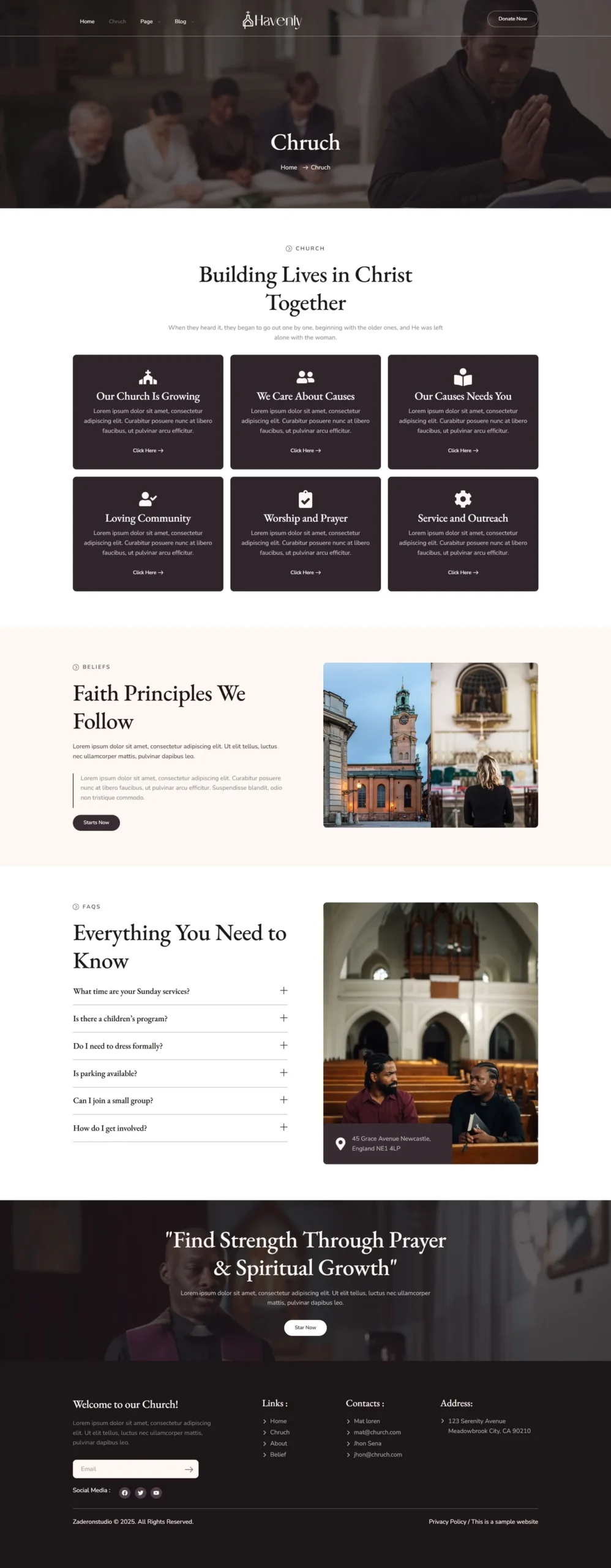 Traditional Church Example